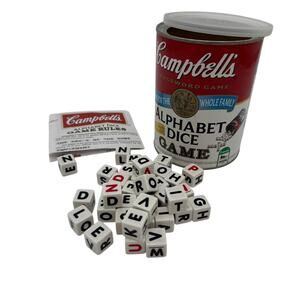 Campbells Alphabet Dice Game Complete 2011